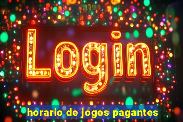 horario de jogos pagantes